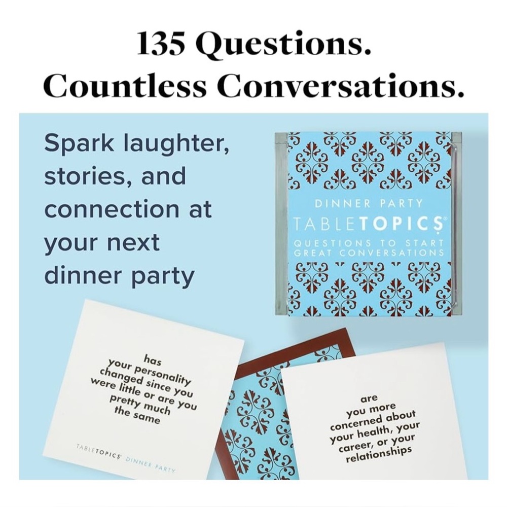 Table Topics Questions to start GREAT Conversations cards -Dinner Party - Picture 6 of 8